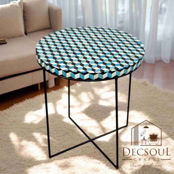 Bone Inlay Stool