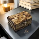 Bone Inlay Treasure Box Antique Style Handmade Wooden Jewelry Box