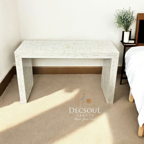 Bone Inlay Console Table