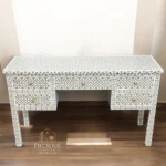 Handmade Luxury Bone Inlay 5 Drawer Table – Handmade Antique Dresser